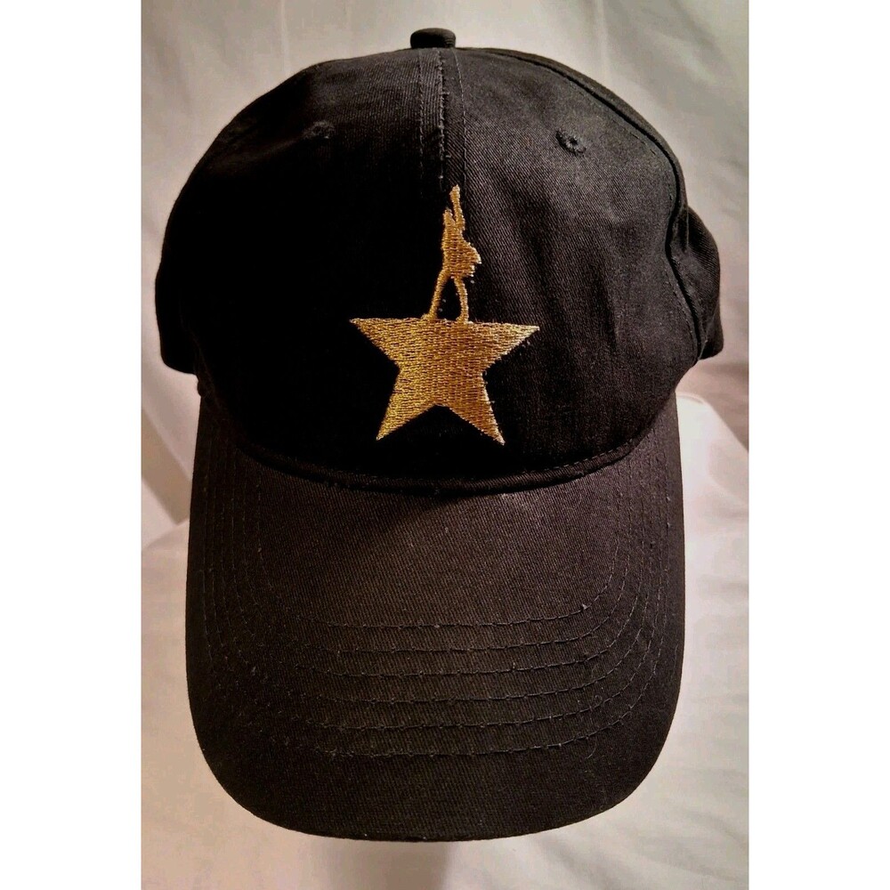 HAMILTON An American Musical Broadway Baseball Cap Hat One Size Strapback Black